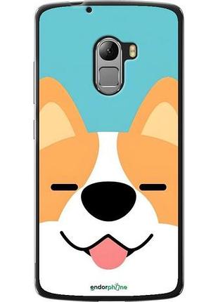Чехол на lenovo a7010 забавный корги леново а7010
