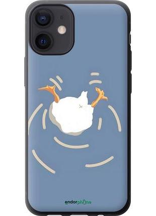 Чохол на iphone 12 mini гусак пірнає