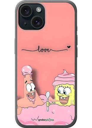 Чехол на iphone 15 спанч боб, sponge bob айфон 15