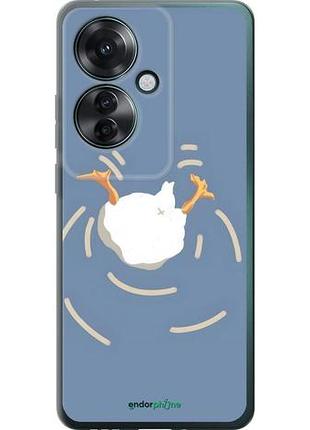 Чехол на oppo reno11 f смешная утка, гусь оппо рено11 ф