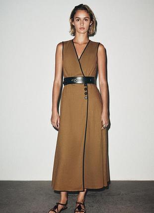 Лляна сукня zara s, m, xl
