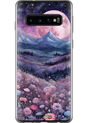 Чехол на samsung galaxy s10 ночь луна арт самсунг с10