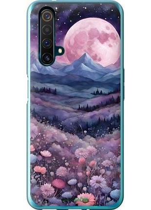Чехол на realme x50 ночь луна арт риалми х50