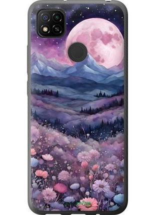 Чехол на xiaomi redmi 9c ночь луна арт сяоми редми 9с