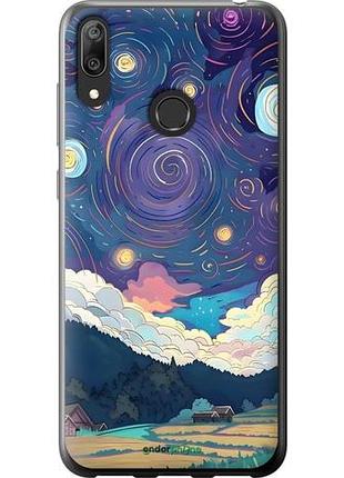 Чехол на huawei y7 2019 креатинвый арт хуавей у7 2019