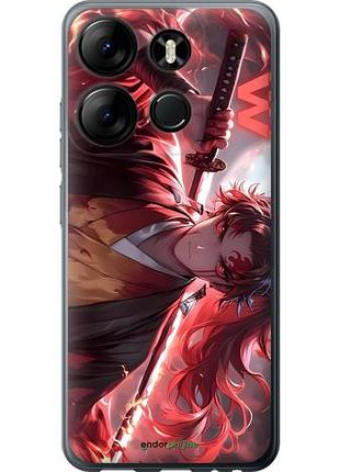 Чехол на infinix smart 7 аниме самурай инфикс смарт 7