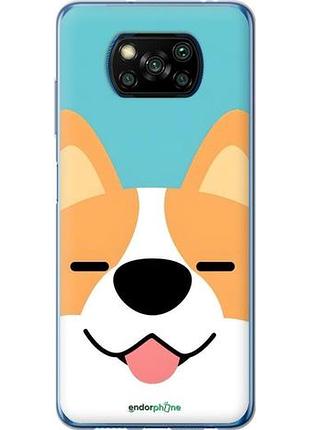 Чехол на xiaomi poco x3 pro корги