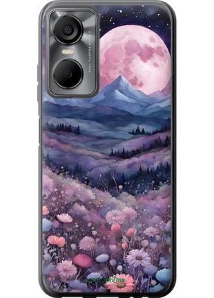 Чехол на tecno pop 6 pro be8 ночь луна арт текно поп 6 про бе8