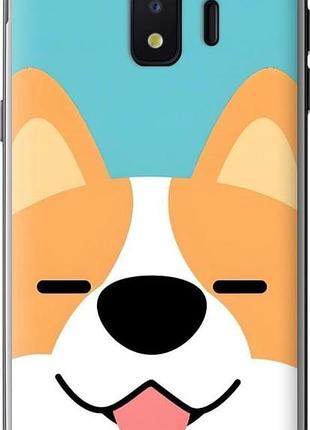 Чехол на samsung galaxy j2 core забавный корги самсунг й2 кор