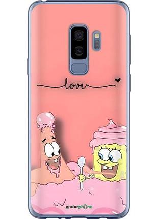 Чехол на samsung galaxy s9 plus спанч боб, sponge bob самсунг с9 плюс