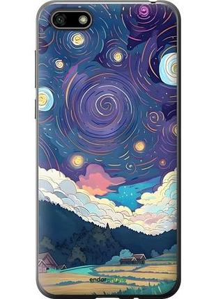 Чехол на huawei y5 2018 креатинвый арт хуавей у5 2018