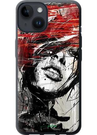 Чохол на iphone 14 обличчя дівчини "1162u-2648-10746"