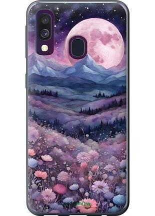 Чехол на samsung galaxy a40 2019 a405f ночь луна арт самсунг а40 2019 а405ф