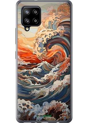 Чехол на samsung galaxy a42 a426b арт волны самсунг а42 а426б