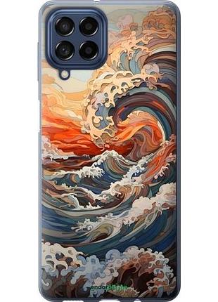 Чехол на samsung galaxy m53 m536b арт волны