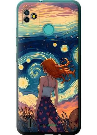 Чохол на tecno pop 5 bd2p дівчина арт