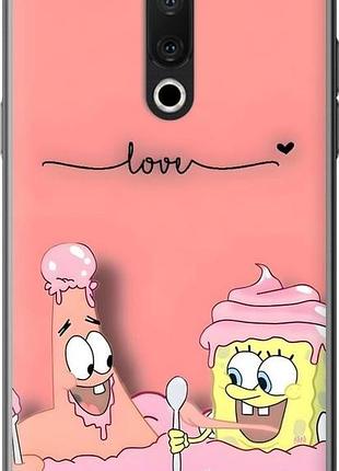 Чехол на meizu 15 plus спанч боб, sponge bob мейзу 15 плюс