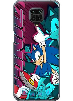 Чехол на xiaomi redmi note 9s соник sonic сяоми редми ноут 9с