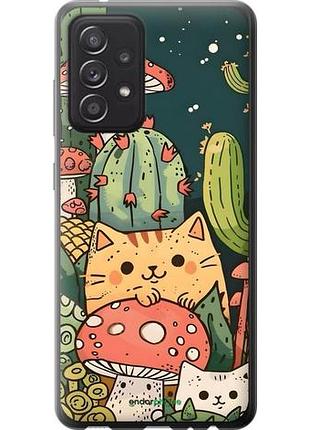 Чехол на samsung galaxy a52s 5g a528b коты грибы самсунг а52с 5г а528б