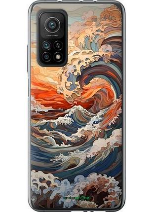 Чохол на xiaomi mi 10t арт хвилі