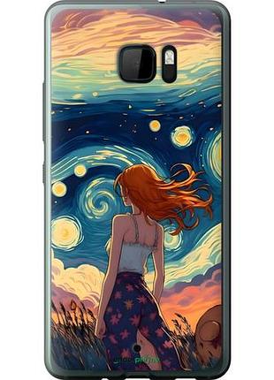 Чехол на htc u ultra девушка арт хтс у ультра