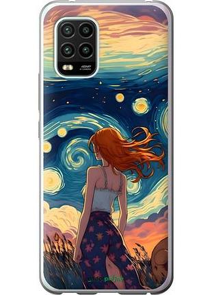 Чохол на xiaomi mi 10 lite дівчина арт
