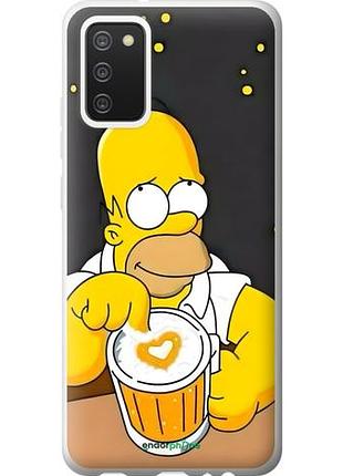 Чехол на samsung galaxy a02s a025f гомер пиво самсунг а02с а025ф