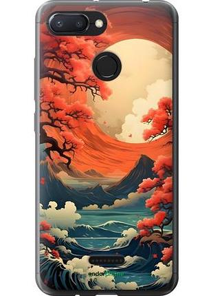 Чехол на xiaomi redmi 6 природа японии сяоми редми 6