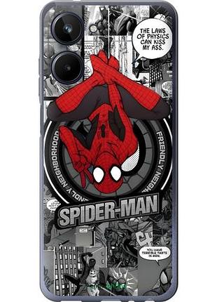 Чехол на realme 10 человек паук, spiderman риалми 10