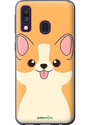 Чехол на samsung galaxy a40 2019 a405f милый пес самсунг а40 2019 а405ф