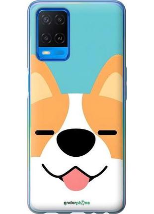 Чехол на oppo a54 забавный корги оппо а54