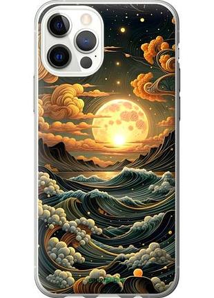 Чехол на iphone 12 pro арт волны