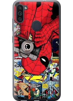 Чехол на samsung galaxy m11 m115f человек паук, spiderman 2 самсунг м11 м115ф 2