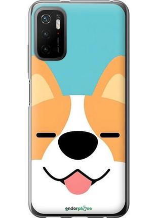 Чехол на xiaomi redmi note 10 5g забавный корги сяоми редми ноут 10 5г