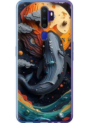 Чехол на oppo a5 2020 кит в космосе оппо а5 2020