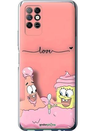 Чехол на infinix note 8 спанч боб, sponge bob инфикс ноут 8