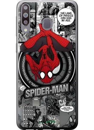 Чехол на samsung galaxy m30 человек паук, spiderman самсунг м30