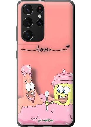 Чехол на samsung galaxy s21 ultra (5g) спанч боб, sponge bob самсунг с21 ультра (5г)