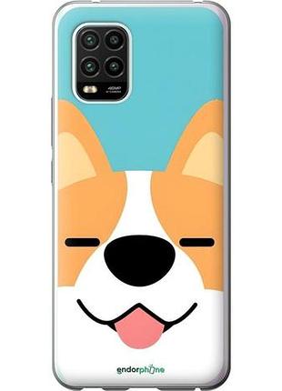 Чехол на xiaomi mi 10 lite забавный корги сяоми ми 10 лайт