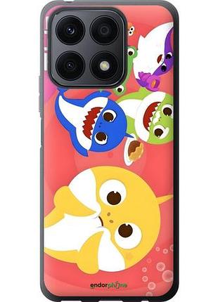 Чехол на huawei honor x8a бейби шаркс хуавей хонор х8a