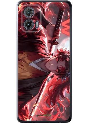 Чехол на motorola g73 аниме воин