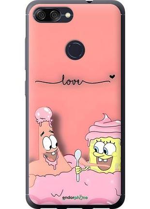 Чехол на asus zenfone max plus m1 zb570tl спанч боб, sponge bob асус зенфон макс плюс м1 зетб570тл