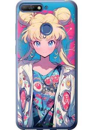 Чехол на huawei honor 7a pro сейлор мун 2 хуавей хонор 7а про