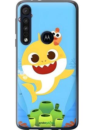 Чехол на motorola one macro бейби шарк