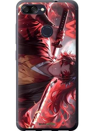 Чехол на asus zenfone max plus m1 zb570tl аниме самурай асус зенфон макс плюс м1 зетб570тл