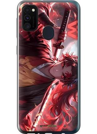 Чехол на samsung galaxy m21 m215f аниме самурай самсунг м21 м215ф