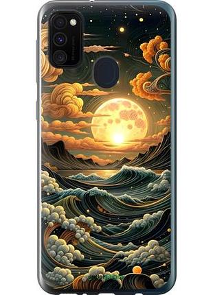 Чехол на samsung galaxy m30s 2019 арт волны самсунг м30с 2019
