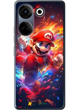 Чехол на tecno camon 20 pro супер марио текно камон 20 про