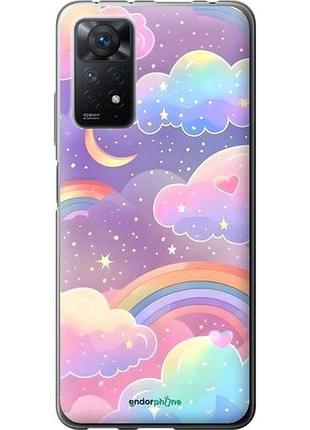 Чехол на xiaomi redmi note 11 pro облака и радуга сяоми редми ноут 11 про