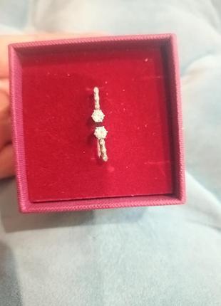 Серебряные серьги с английским замком 3